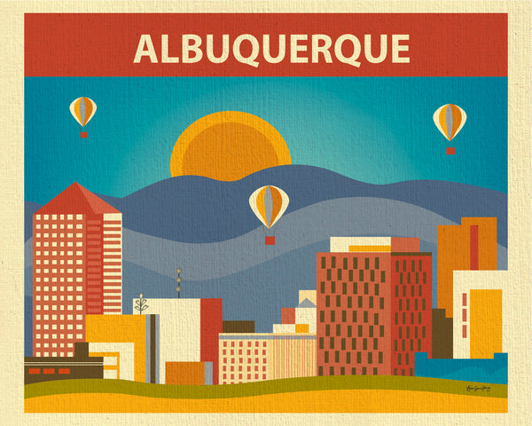 albuquerque large poster, small wall art, office space for albuquerque new mexico wall art, print, albuquerque poster loose petals, karen young artist